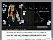 Tablet Screenshot of cherieroedirksen.com